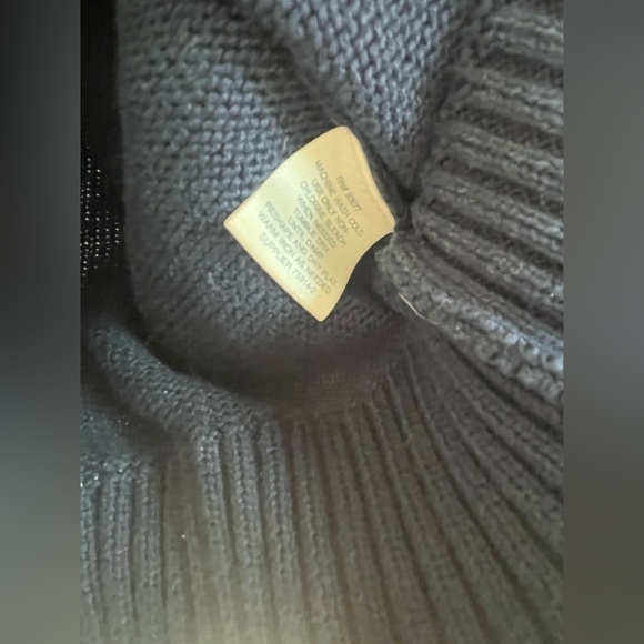 St John’s Bay 1/4 Zip Mens Pullover Sweater Blue Size M Cotton - Picture 4 of 5